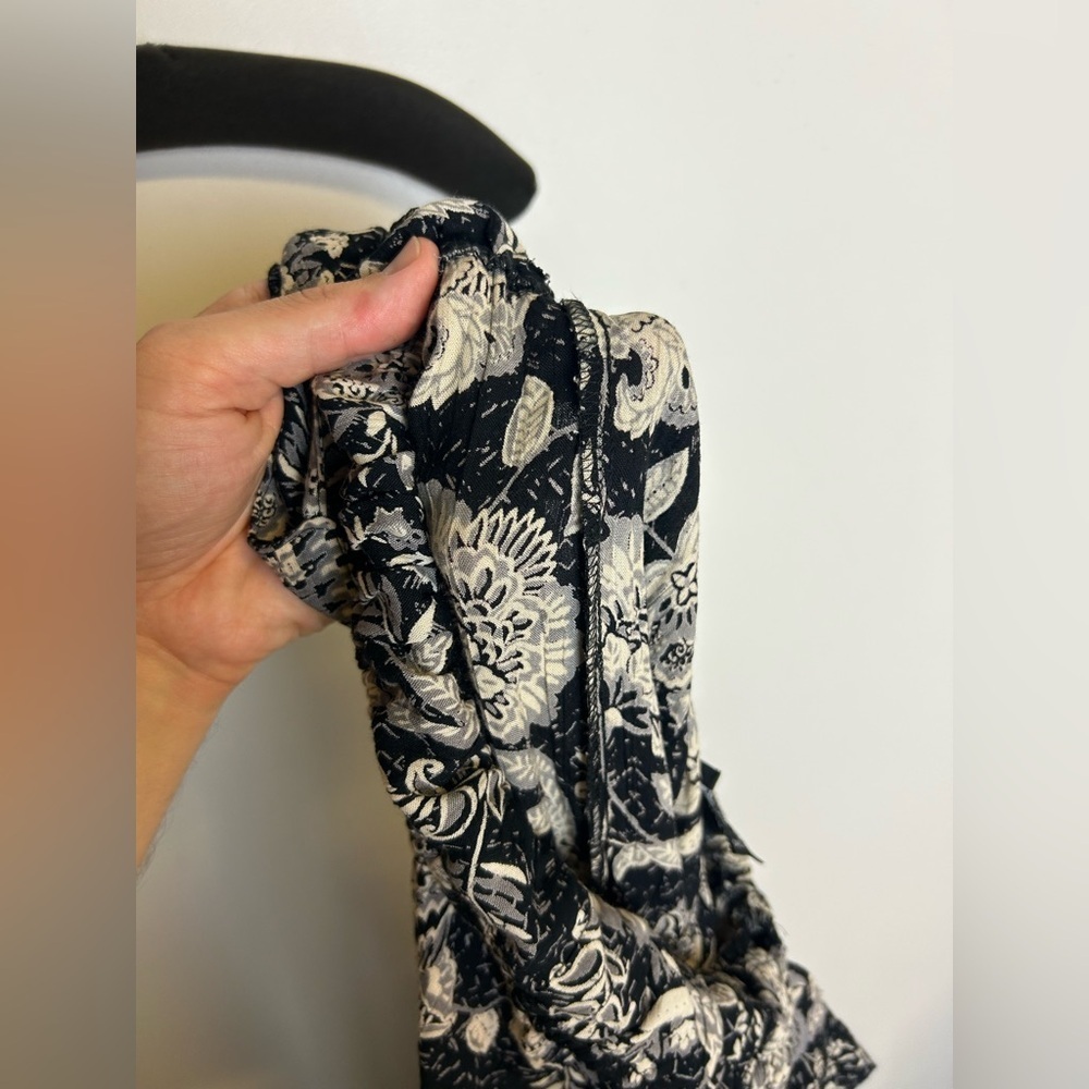 Angie Midi Dress Size L Novelty Floral Print Lightweight Open Strappy Back - Picture 12 of 13